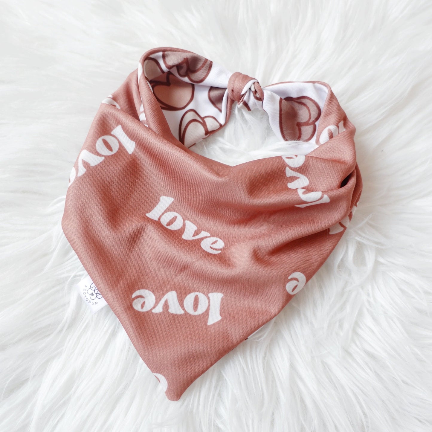 Love and 3D Hearts Bandana