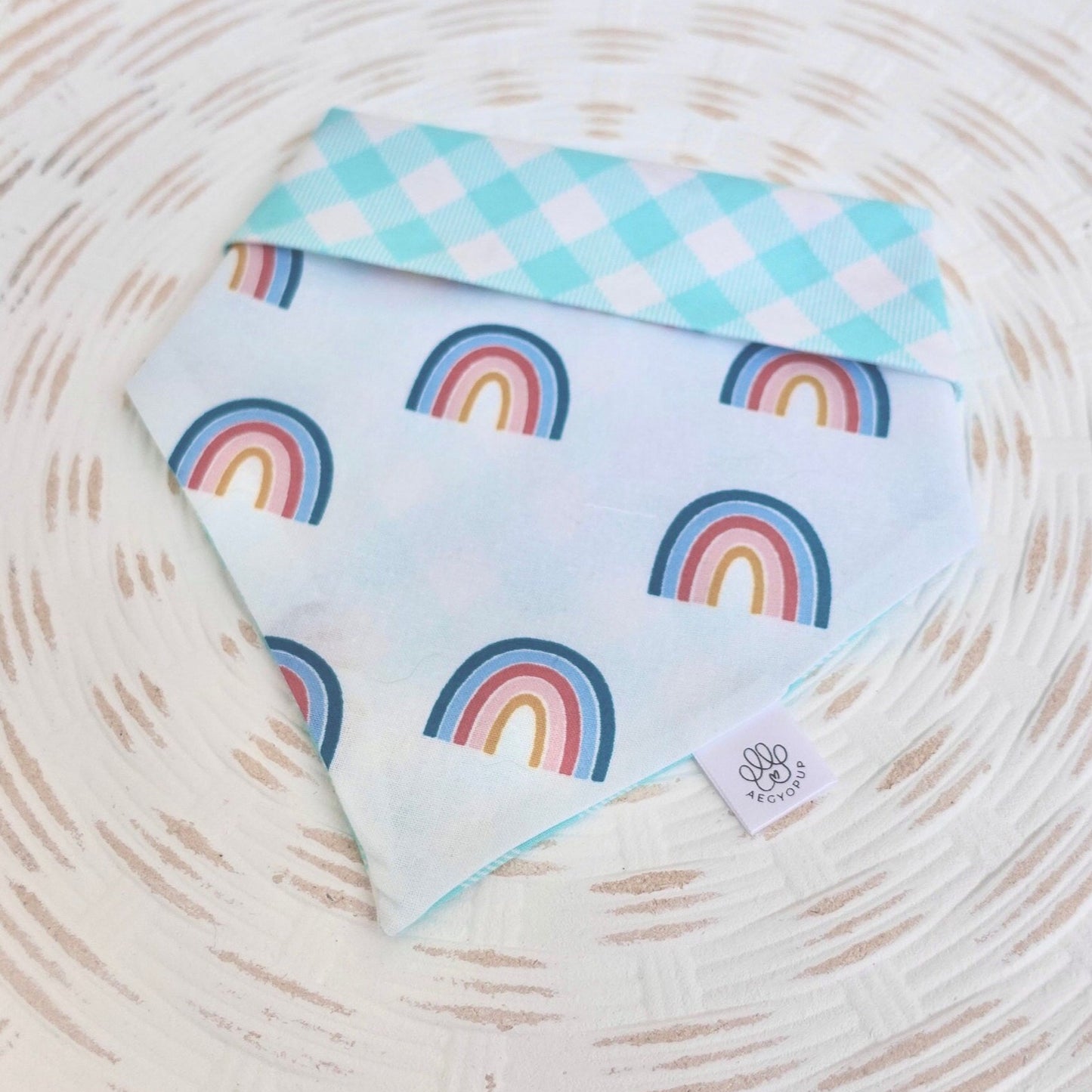 Blue Rainbow + Picnic Checkered Gingham