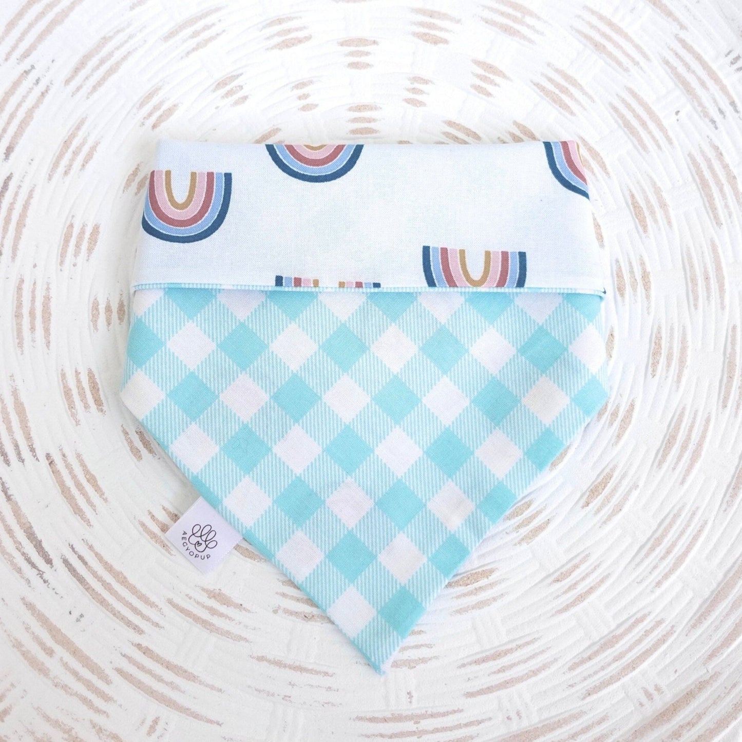 Blue Rainbow + Picnic Checkered Gingham