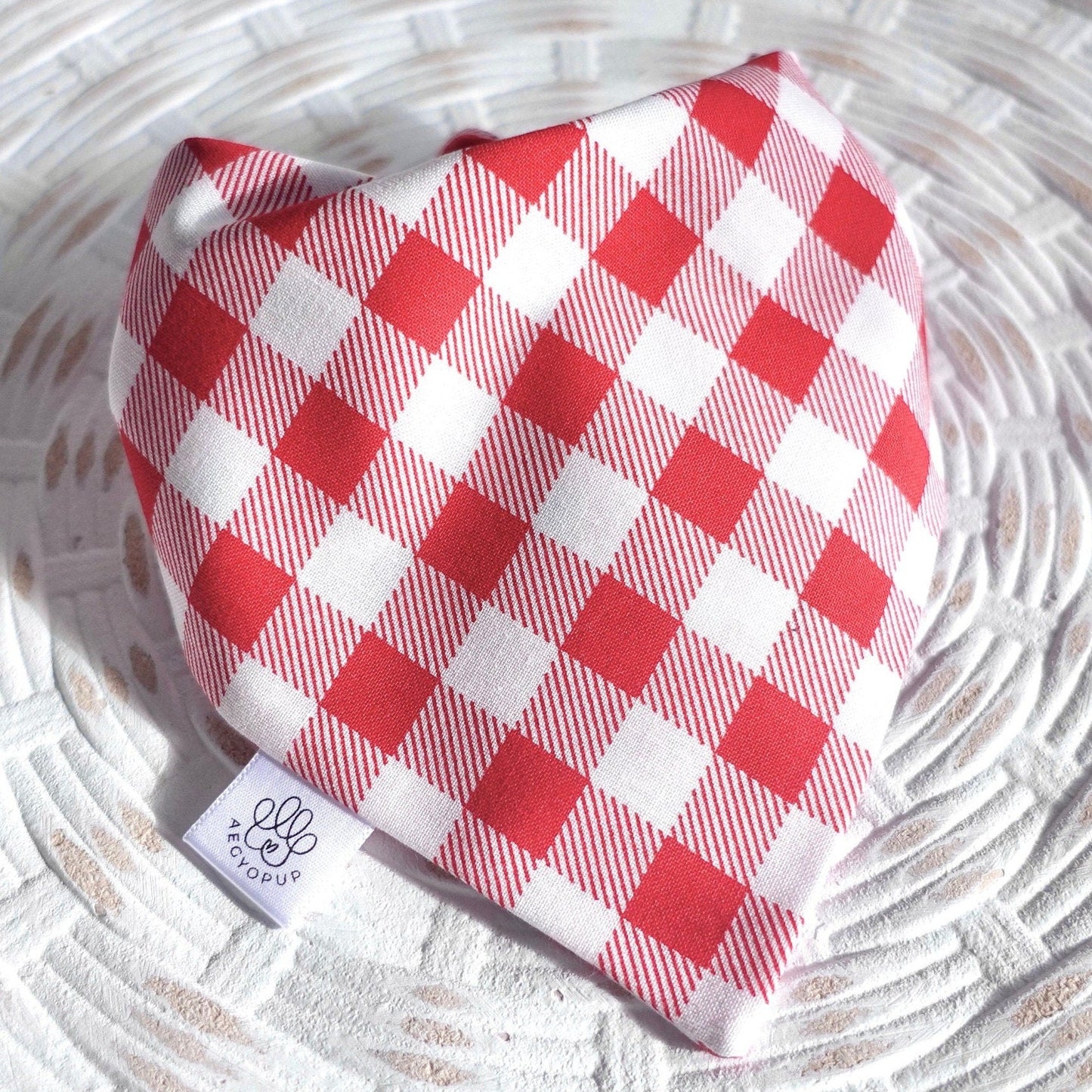 Red Checkered Picnic and Flowers