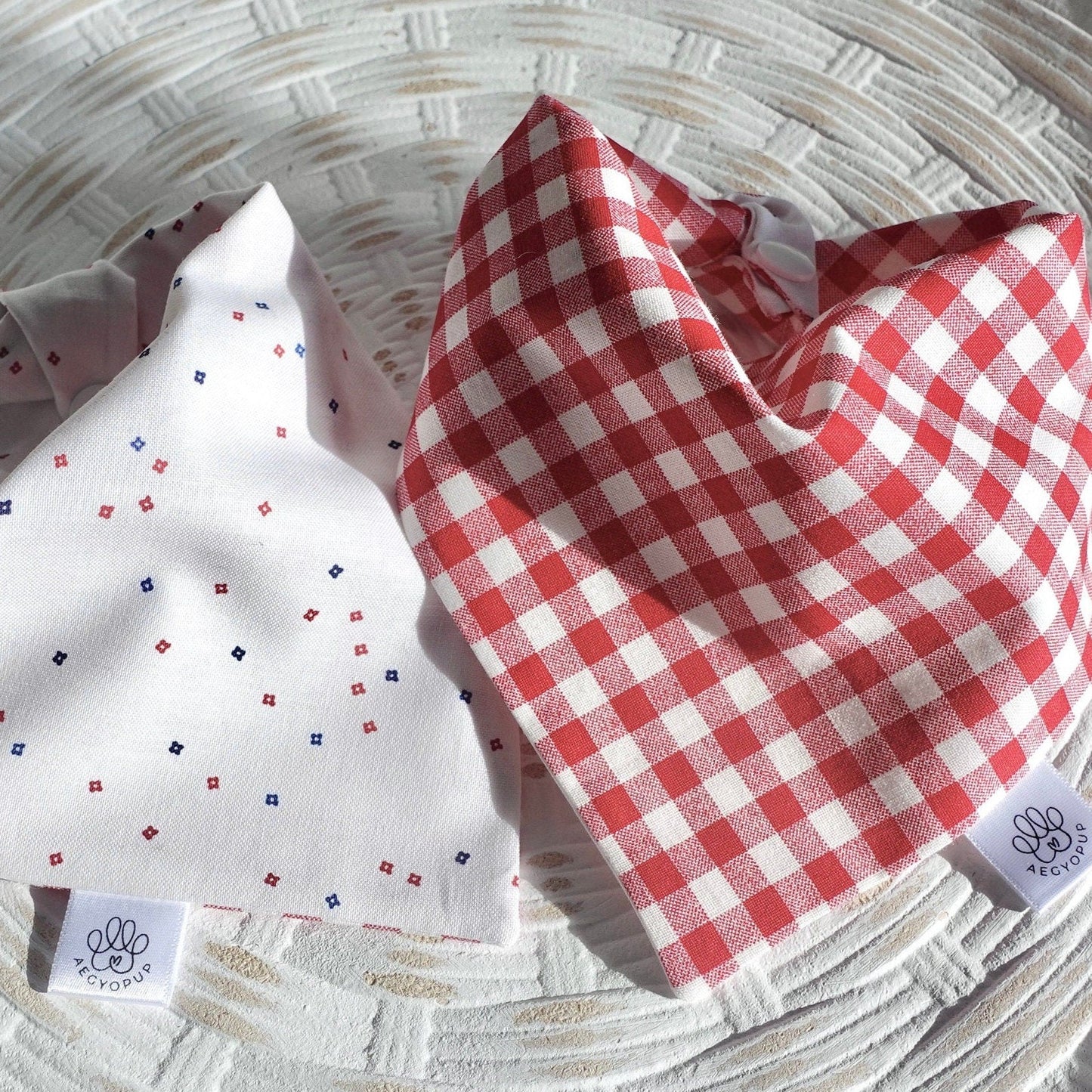 Red Checkered Picnic and Splattered Dots