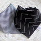 Black and White Checkered and Stripes