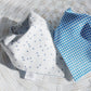 Blue Gingham and Circle Dotted
