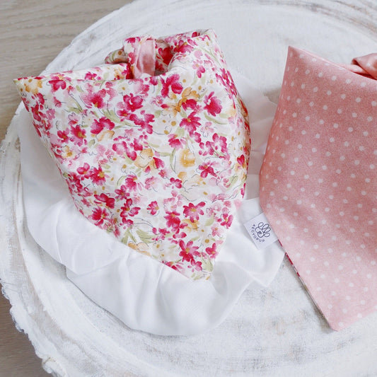 Pink Floral and Polka Dots