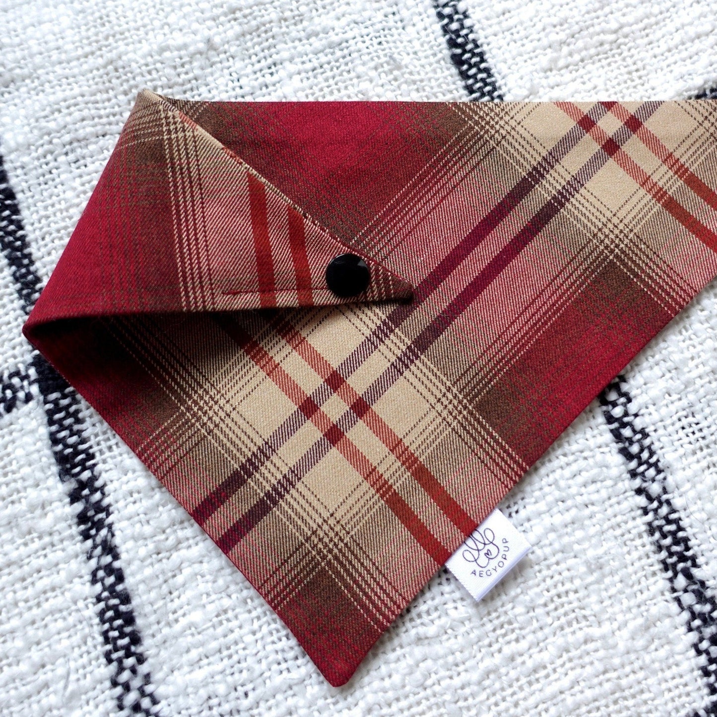 Christmas Red Plaid Flannel Bandana