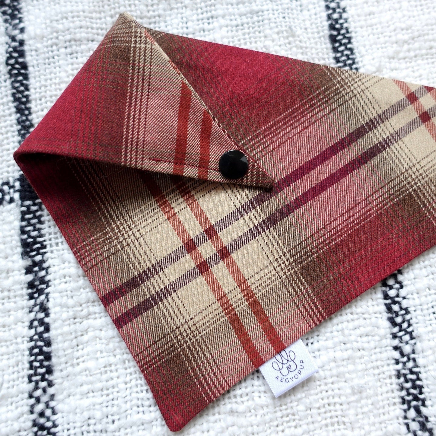 Christmas Red Plaid Flannel Bandana